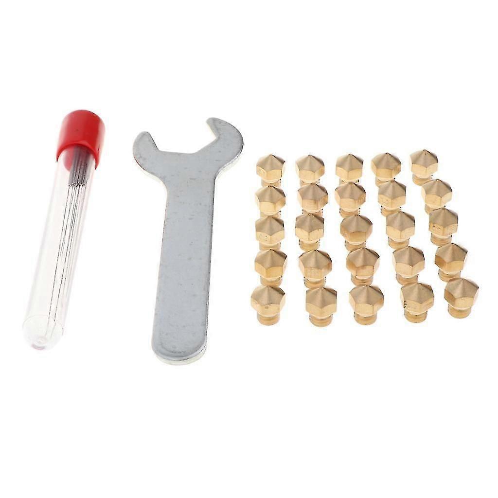3D Printer Nozzle Cleaning Kit - 0.2-1.0mm Needles and Nozzle and Wrench