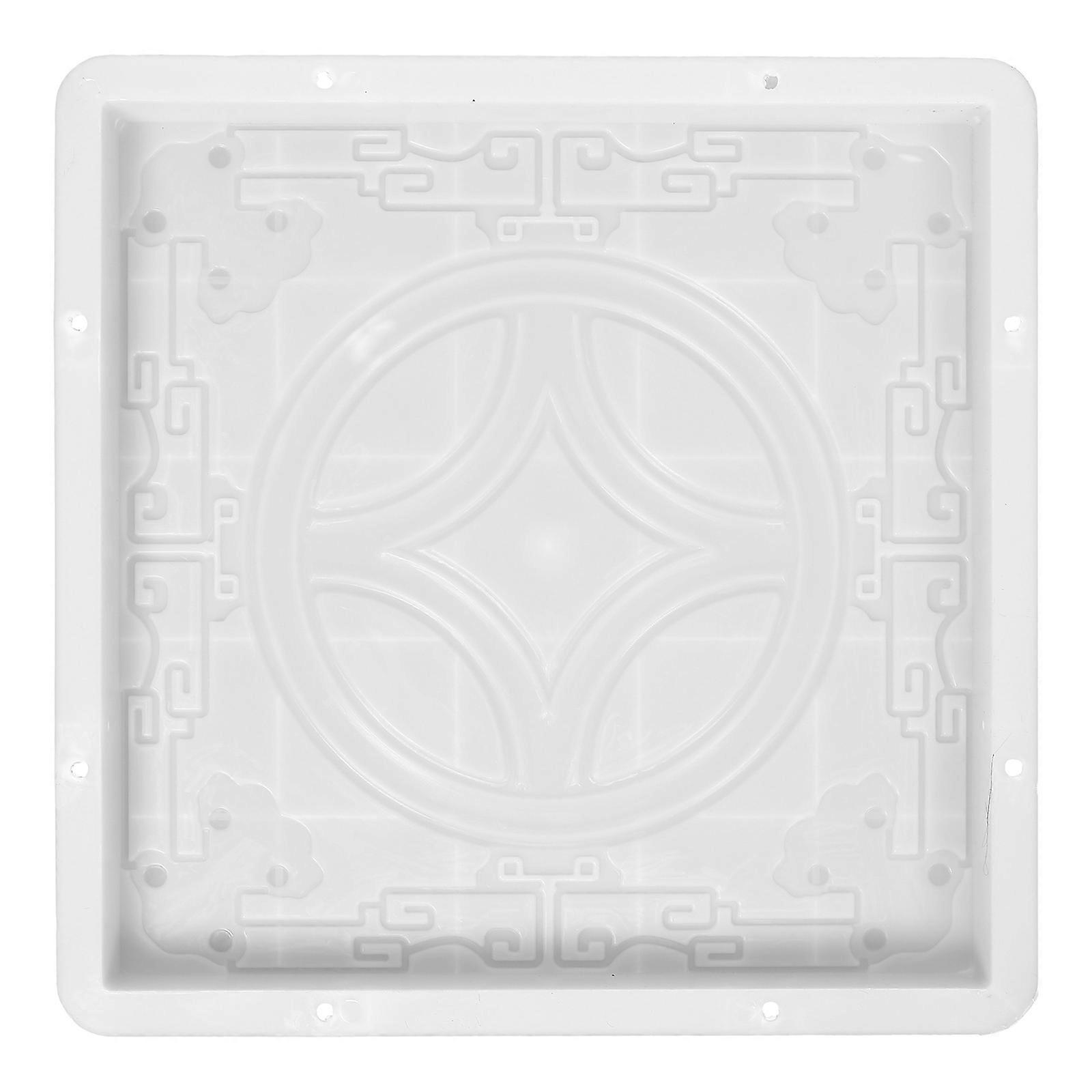Garden Stepping Stone Mold Pavement Diy Manually Brick Mould For Garden Decor 43.50X43.50X3.50CM 1Pack
