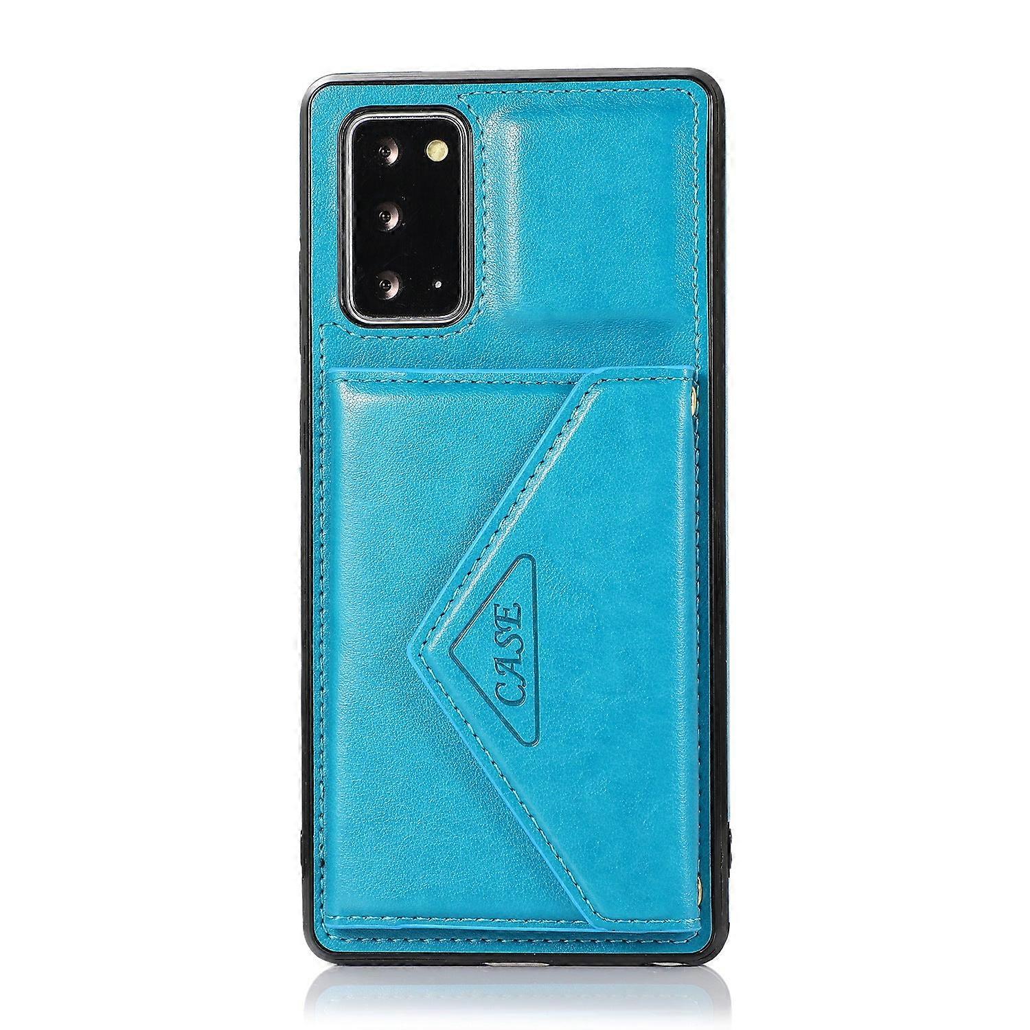 Iphone 13pro Mavi Crossbody Kart Tutucu Çoklu Kart Cüzdan Kordon Deri Zz1151 Için Kılıf