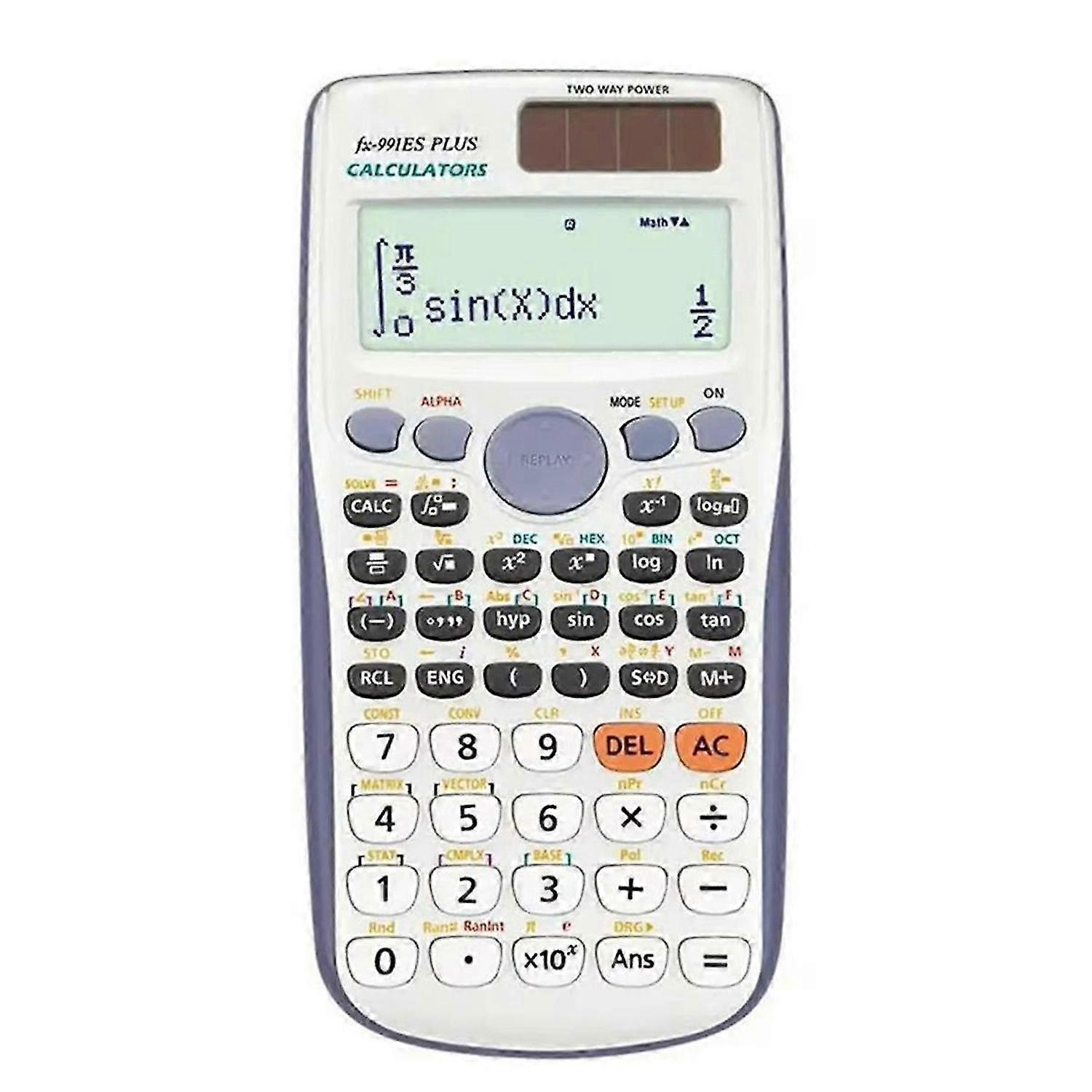 Functions Engineering Scientific Calculator ABS 2-Line Solar Function Calculator Standard Math Calcu