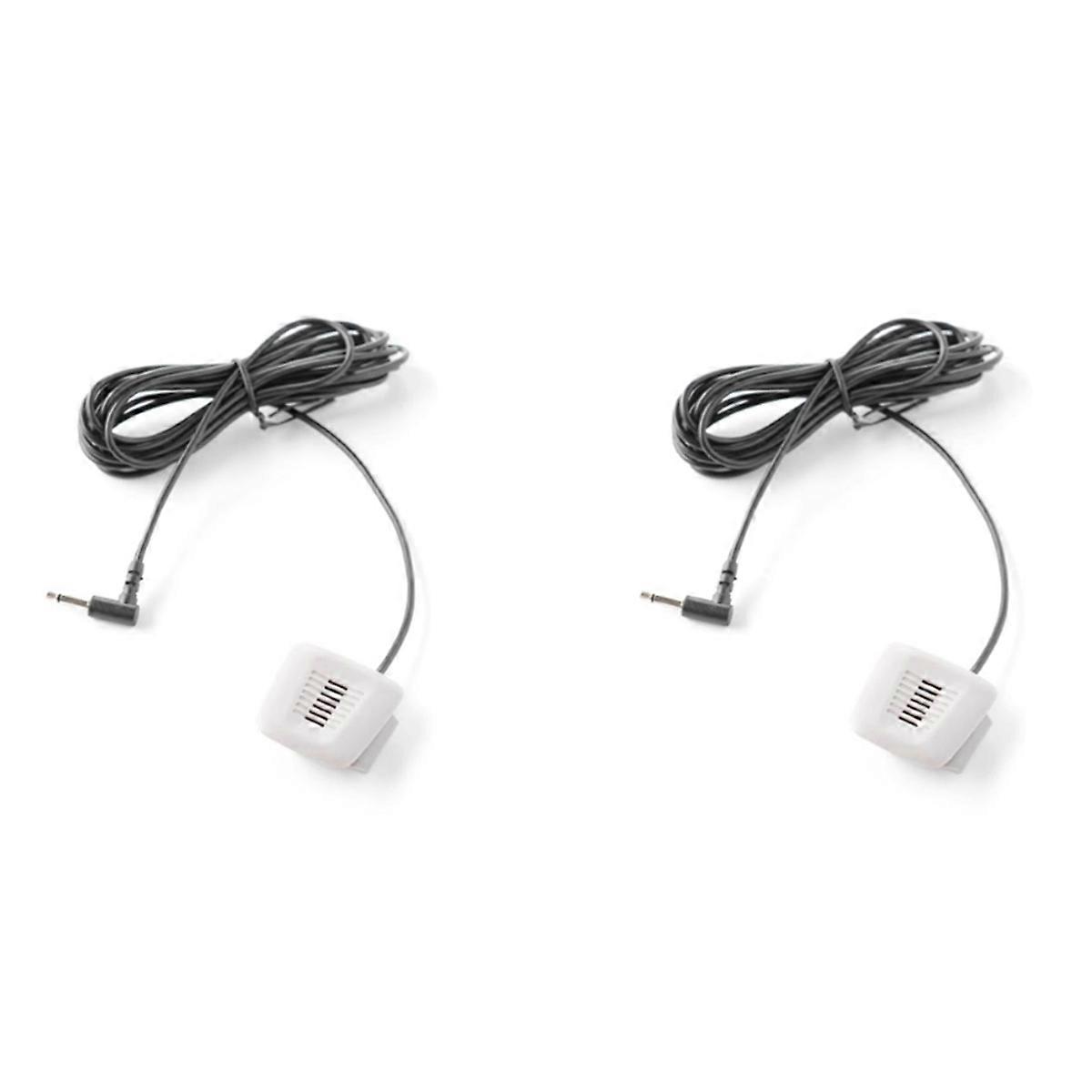 2X Car Audio Microphone 3.5mm Plug Mic Stereo Wired External Microphone for 1 Series F20 3XF30 F35 5