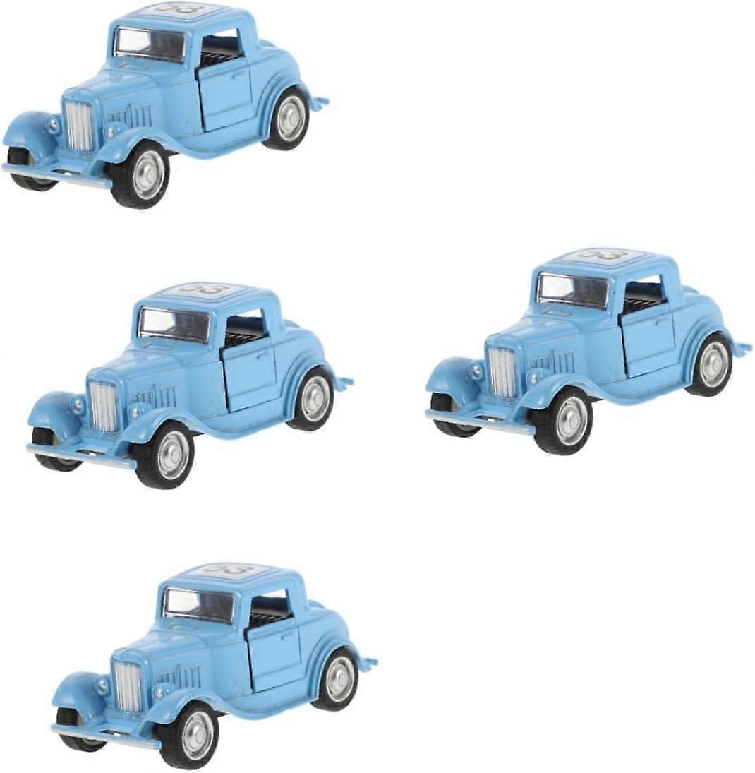 4 stücke Oldtimer Modelle Sammlerstück Diecast Oldtimer Oldtimer Dekorationen Schreibtisch Auto Dekor Metall Auto Spielzeug