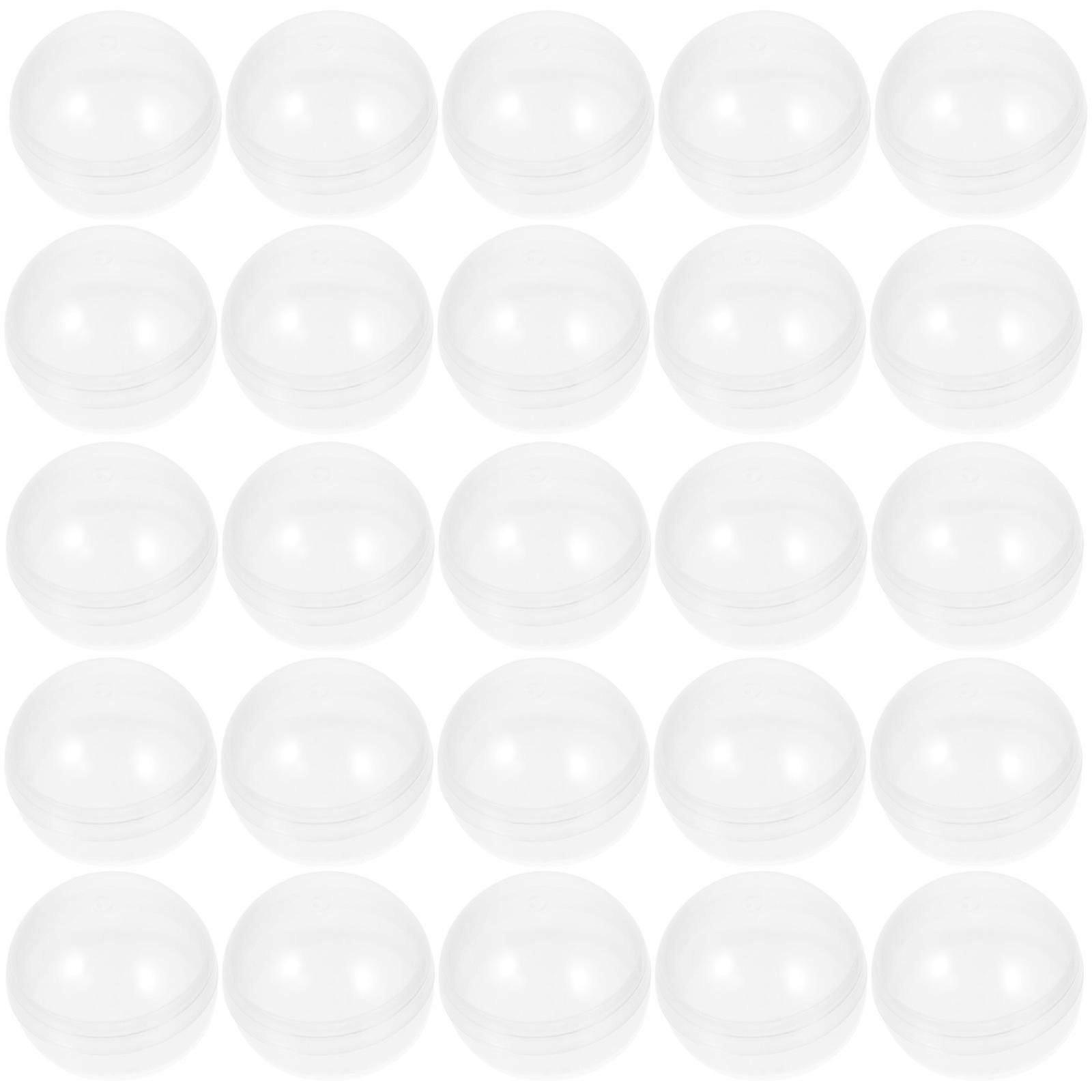 50pcs Fillable Capsules Balls Multi-purpose Twisted Balls Clear Fillable Balls
