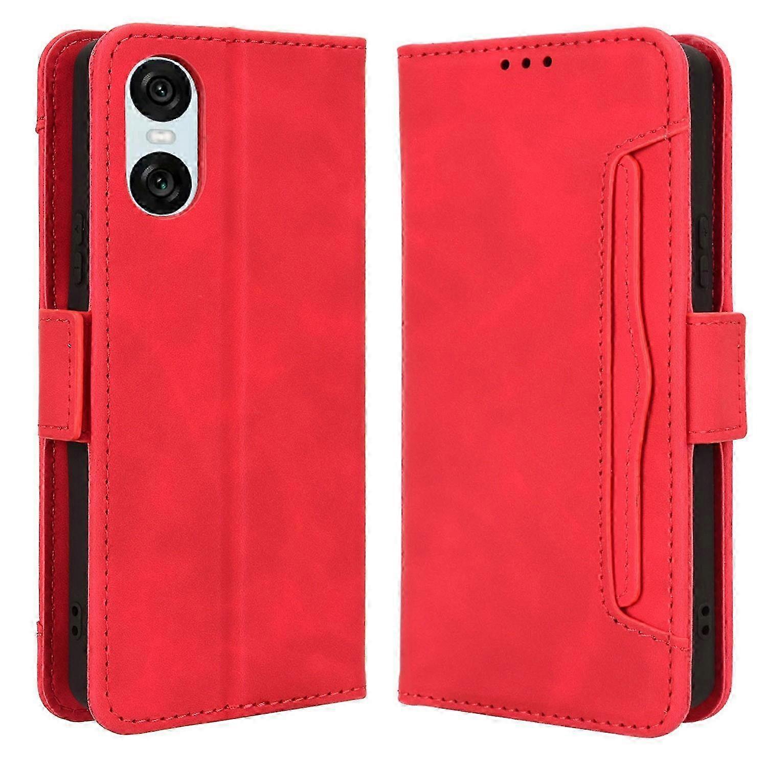 PU Leather Flip Folio Phone Cover with Multiple Card Holders for a Compatible Device