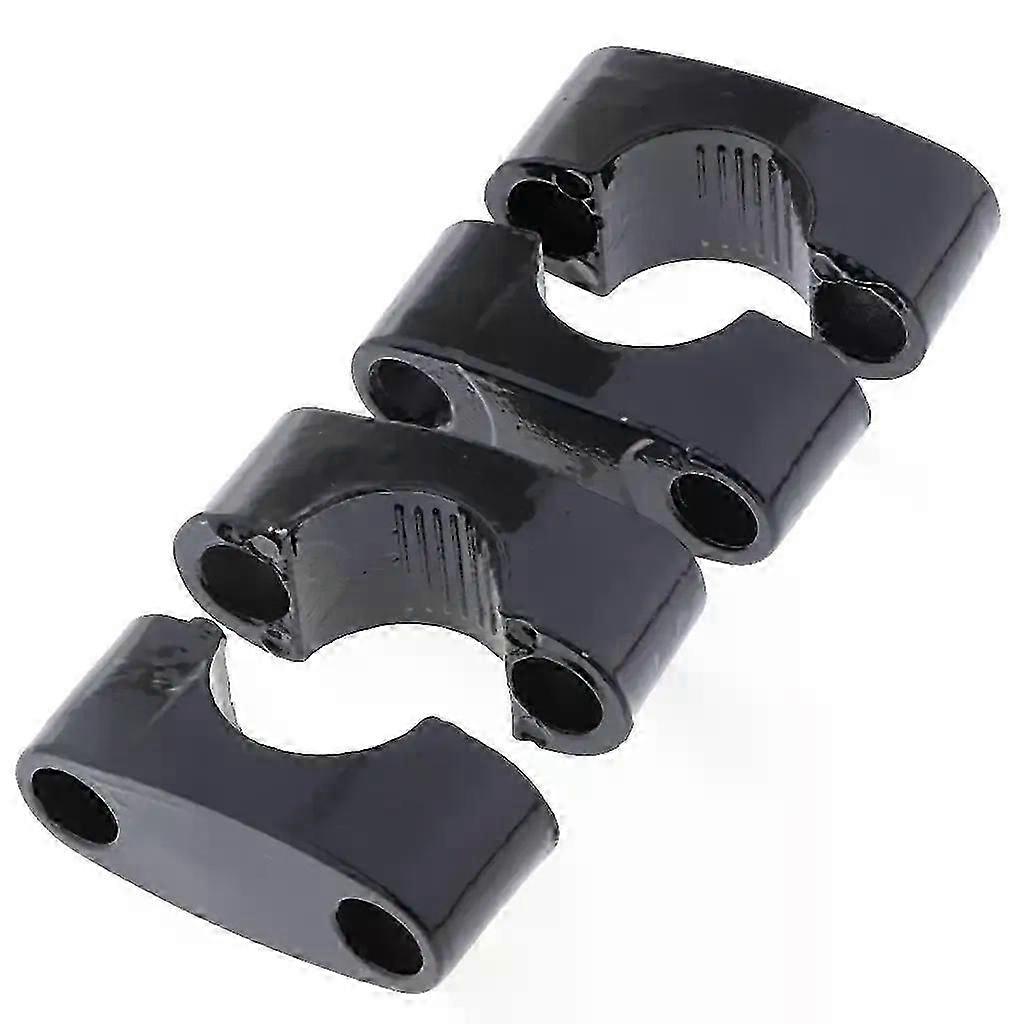 1 Pair New Black CNC Aluminum Bike Bar Riser Mount Bar Riser Mount