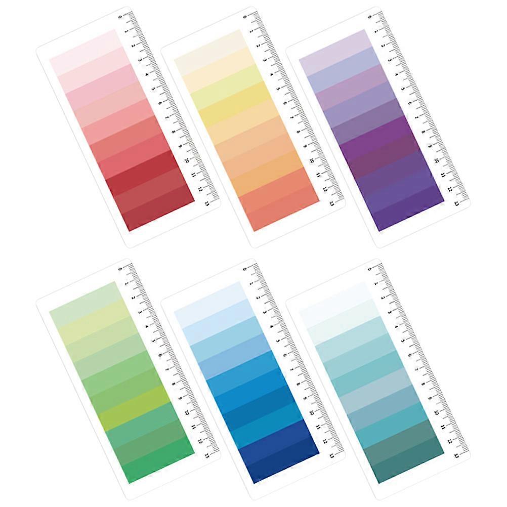 6 Sets Multi Function Sticky Flags, Gradient Color Page Markers for Books, Notebooks and Office Use, Lightweight Removable Index Tabs for Easy