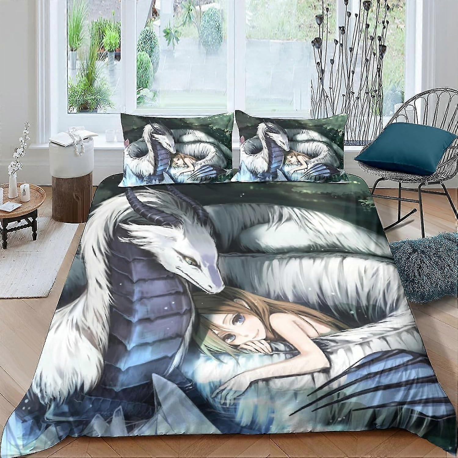 3 Pieces Duvet Cover Set 3D Printed Bedding Quilt with Zipper Closure, Ultra Soft Microfiber Bedding King