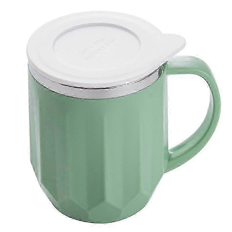 400ml Large Capacity Rust-proof Stainless Steel Versatile Milk Coffee Mug with Lid for Home Use