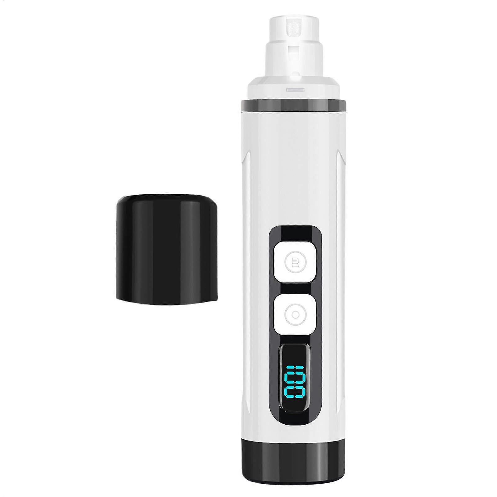 Dog Nail Grinder, Silent Multifunctional Dog Nail Cutter with Digital Display