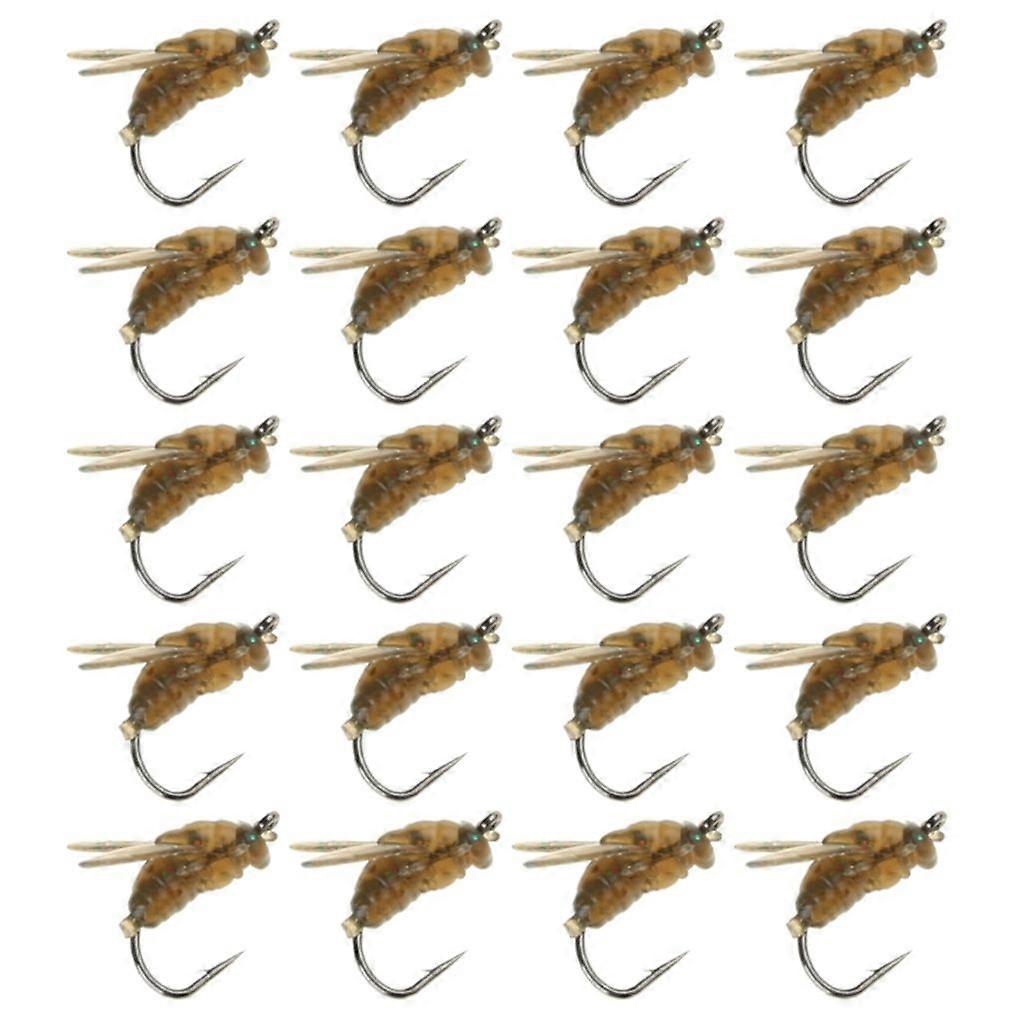 20Pcs Fliegenfischen Köder Fliegenhaken Soft Baits Fliegenfischen Köder