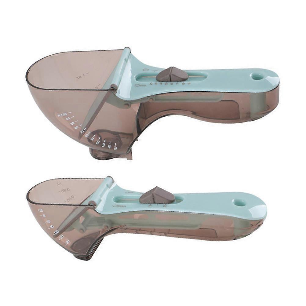 Multipurpose Measuring Spoon Measuring Spoons Kitchen Gadgets Bakers Adjustable Capacity 2Pcs