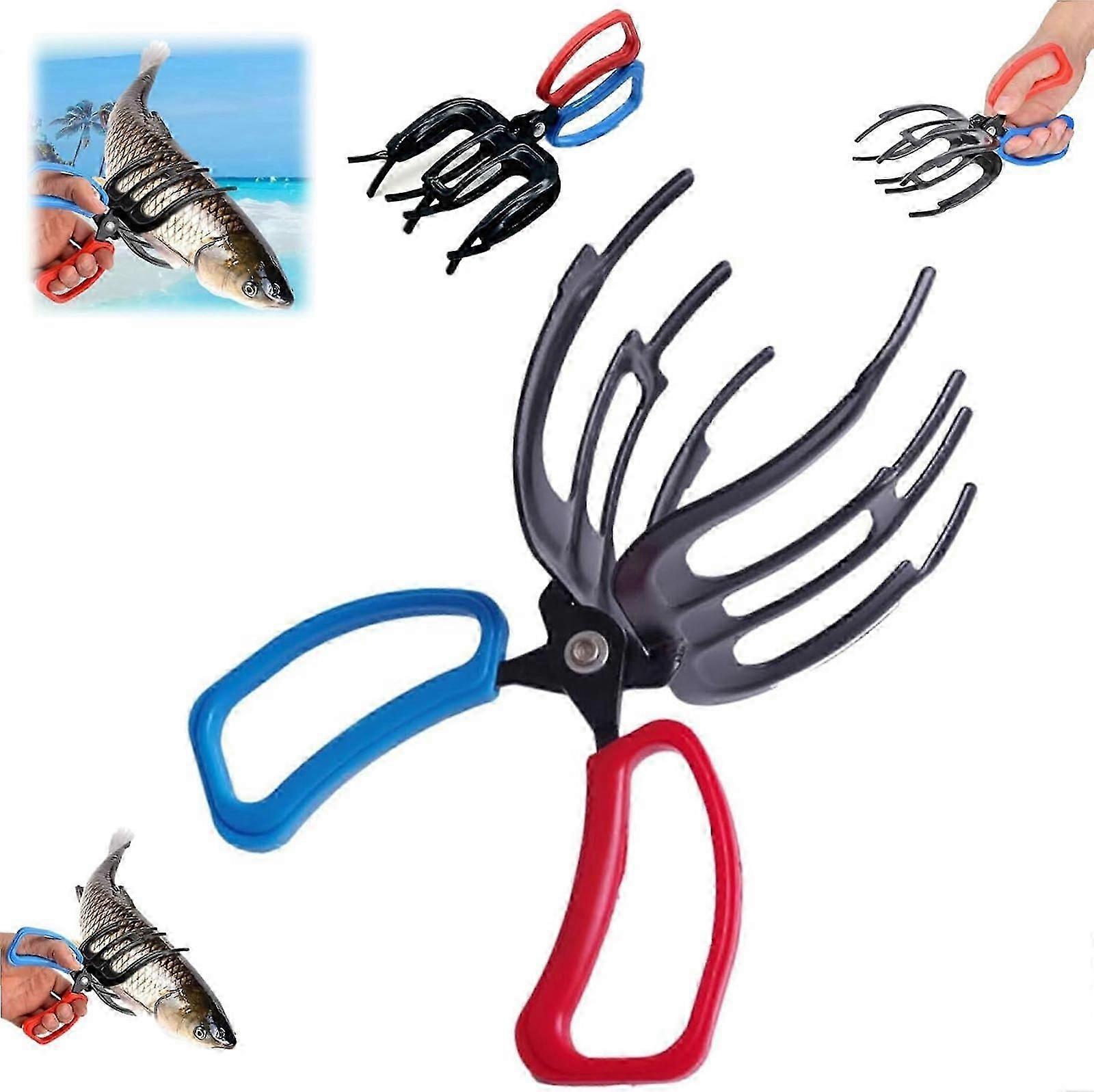Fishing Pliers, Upgrade 2/3 Claw Fish Gripper, Portable Fish Grabber, Multi-Functional Non-Slip Fish Claw Pliers, Fish Control Clamp