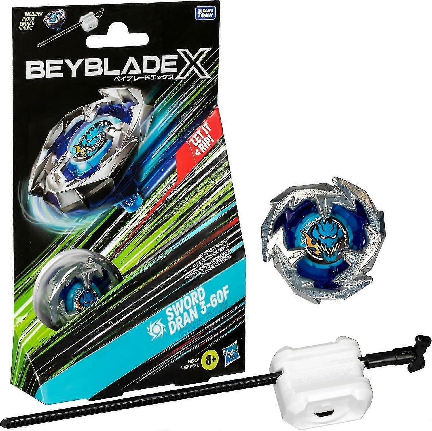 Beyblade X Sword Dran 3-60F - بلوزة هجوم سريع لعشاق المعارك الشباب