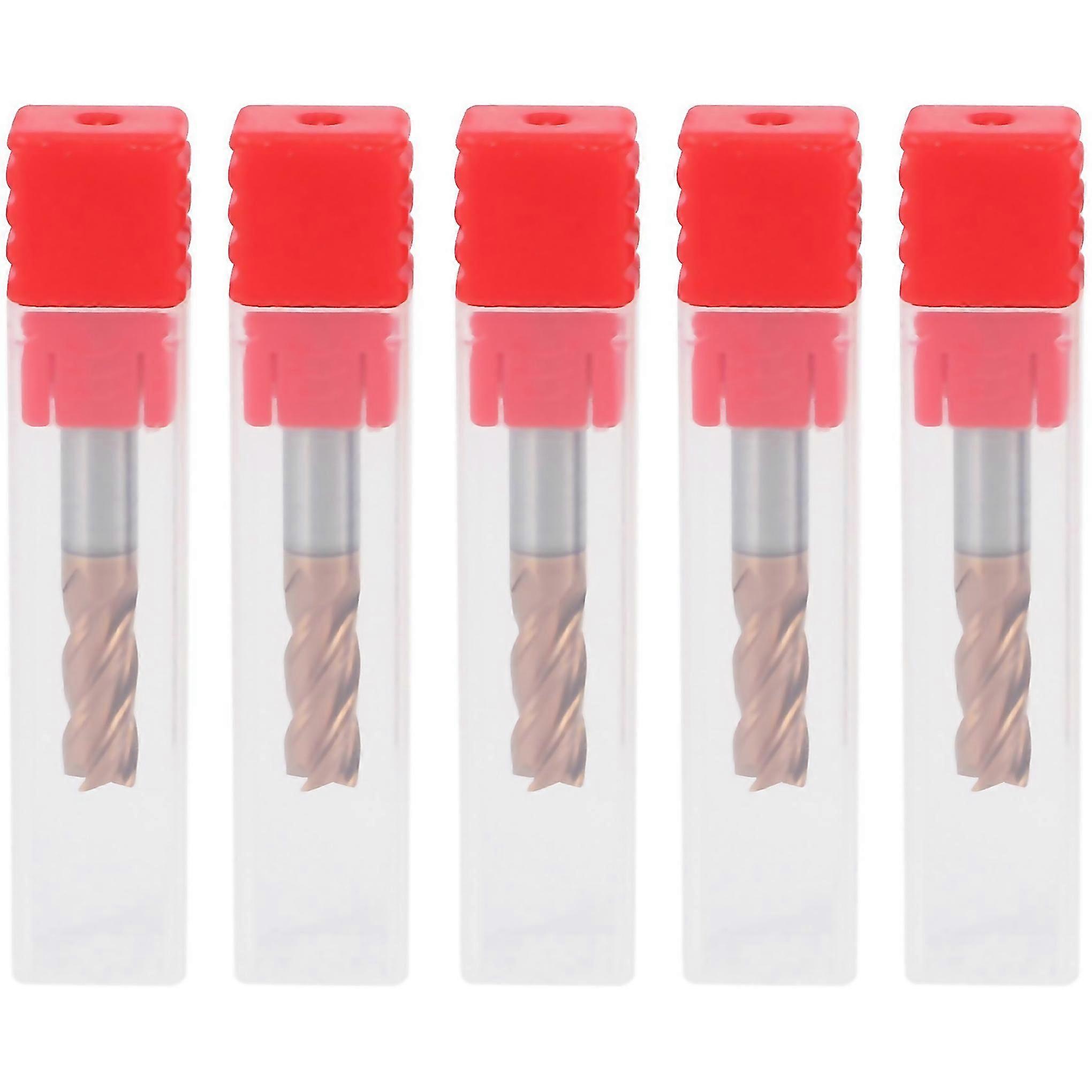 For 5pcs 6mm 4 Flute Carbide Endmills