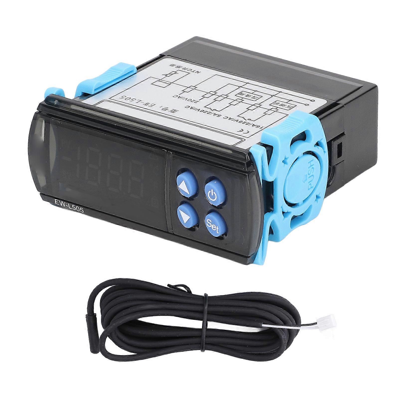 Temperature Controller Over Temperature Alarm Delay Protection Electronic Thermostat AC220V