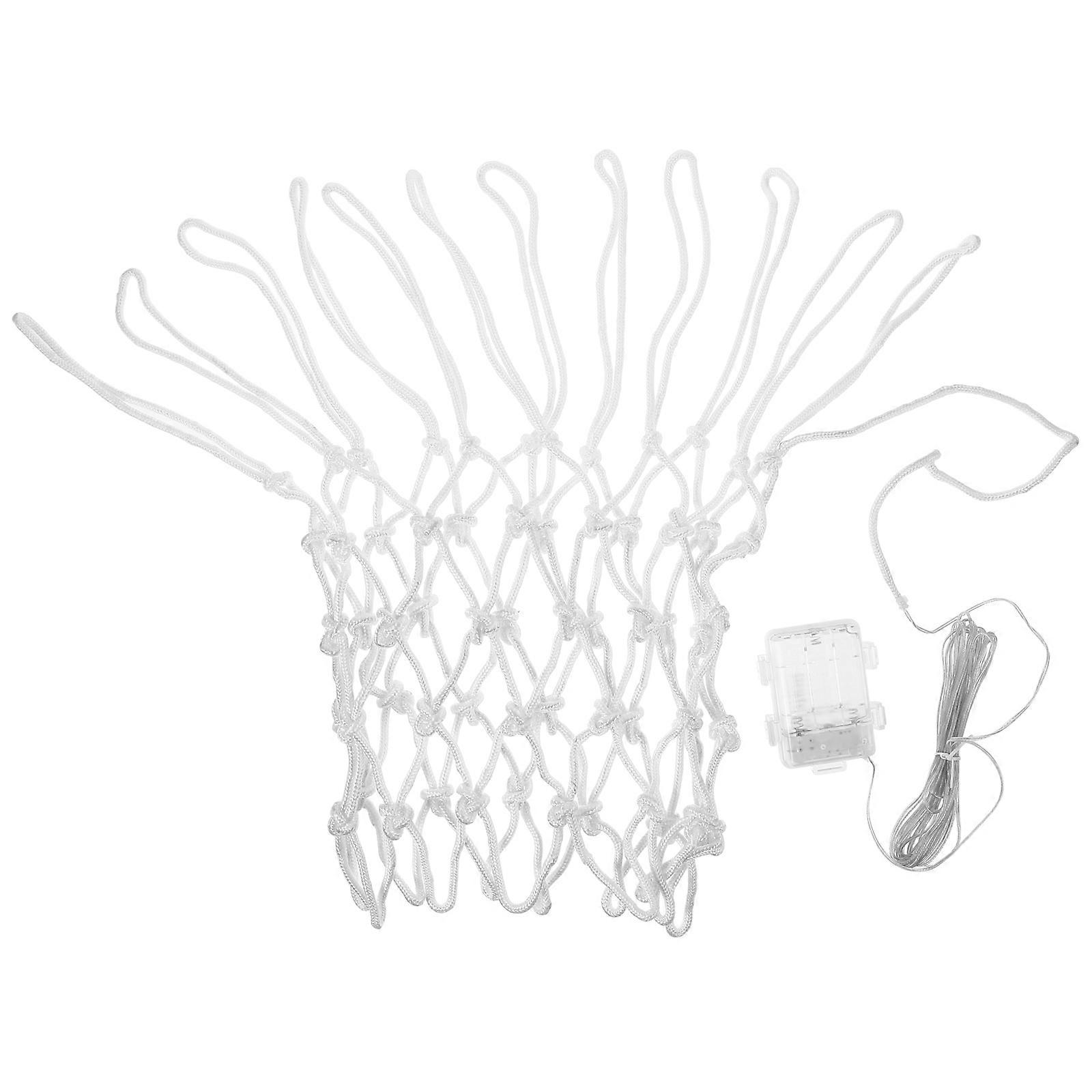 Nylon Basketball Net Luminous Night Light Basketball Hoop Parks and Campuses 1 Set