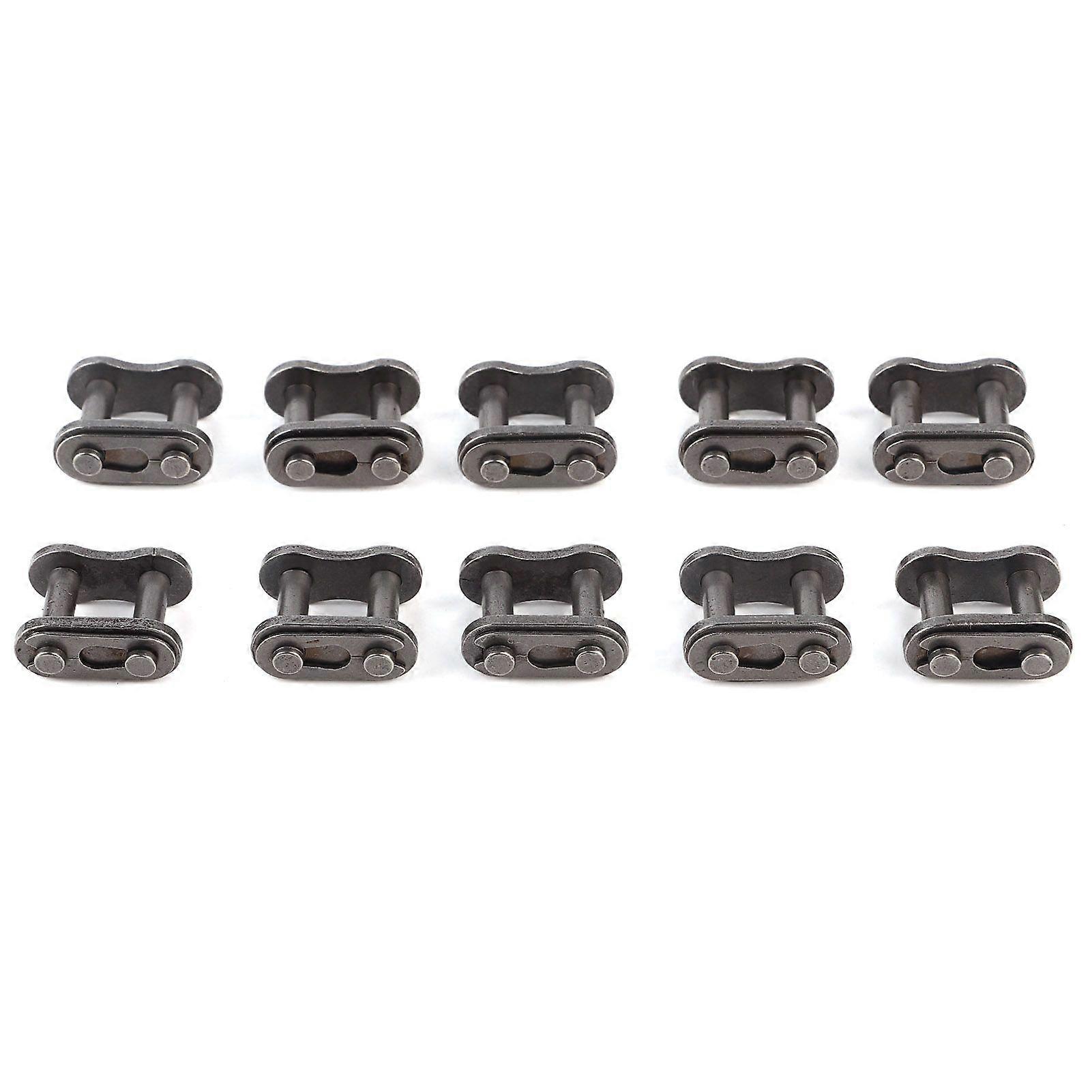 10Pcs 428 Chain Buckle Master Link Steel Motorcycle Chain Connection Links Joint ConnectorYMQX)