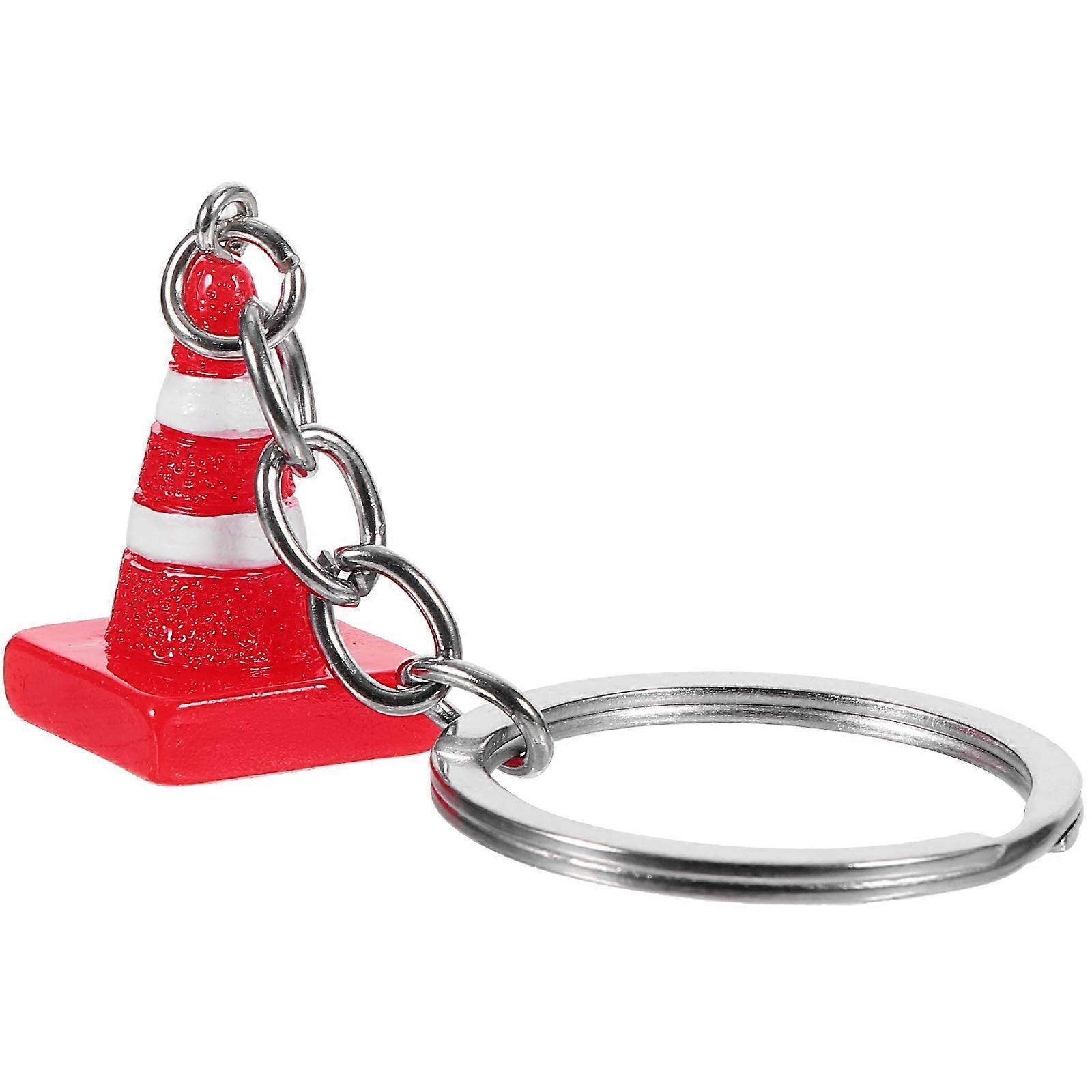 Cute Key Rings Traffic Cones Keychain .3×1×0.7in For Men Women Parents Friends Carrying Keys 1 Set