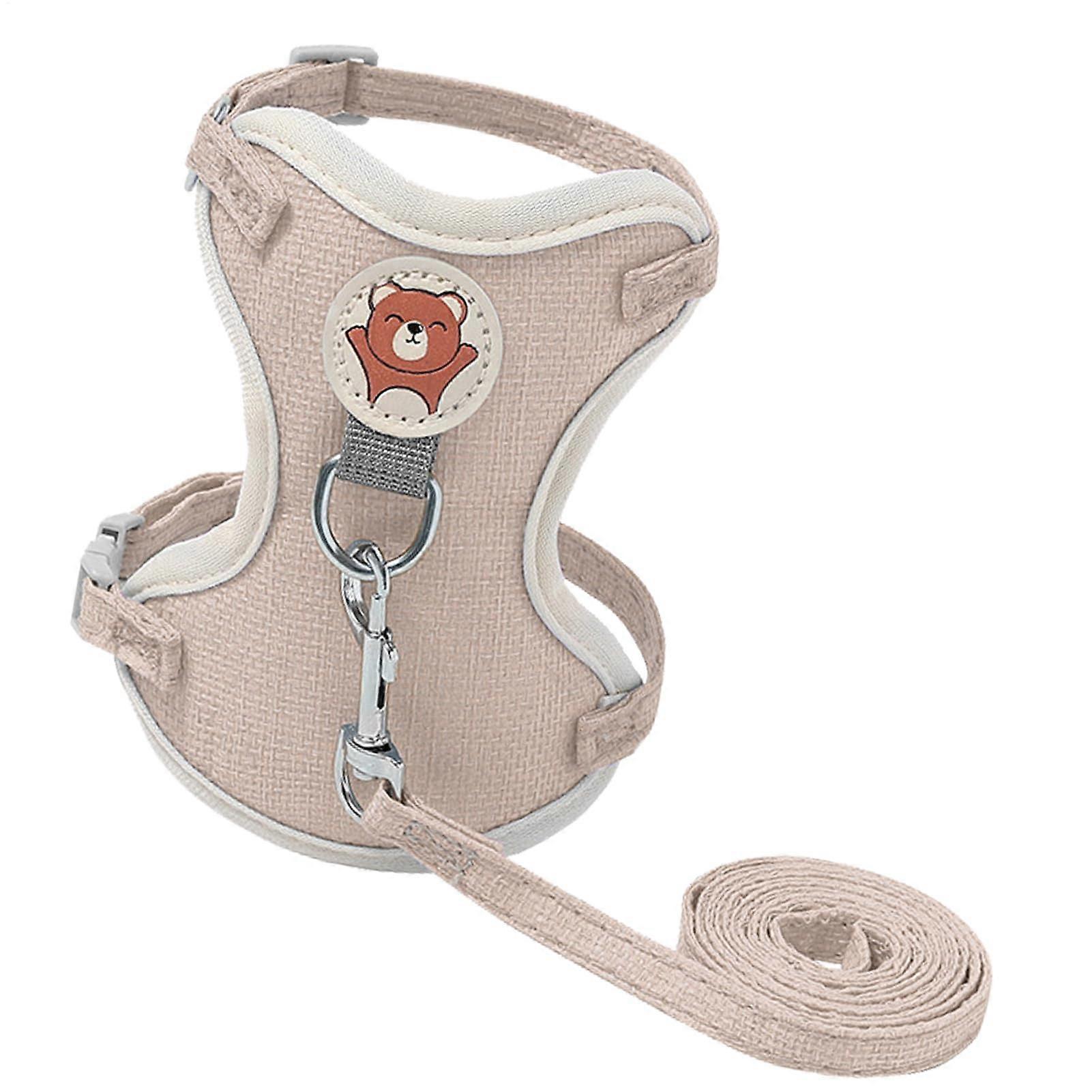 Pet Vest – Comfortable Adjustable Pet Harness Vest for Cats and Dogs, Lightweight Design with No-Cut Mesh, Pink Color