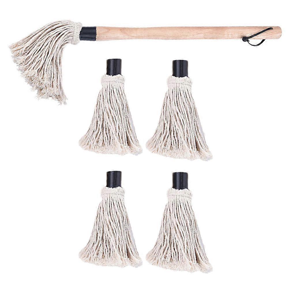 Pastry Brushes For Baking Barbecue Brush For Oil Grilling Home Users Wood Material Replaceable 1Set