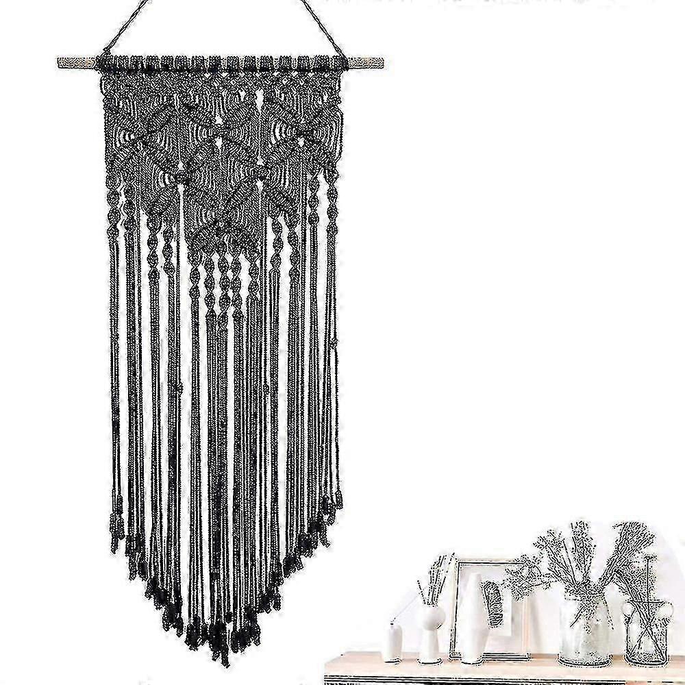 Boho Macrame Wall Hanging - Handwoven Tapestry for Bedroom & Office Decor