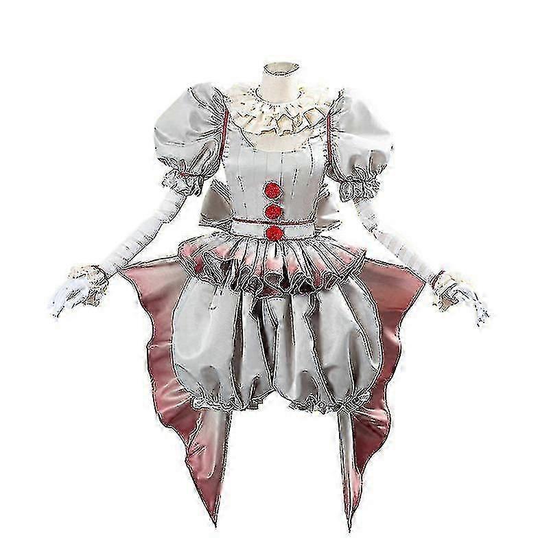ハロウィーンペニーワイズコスチュームホラーペニーワイズ女性のためのコスチューム衣装女の子の衣装