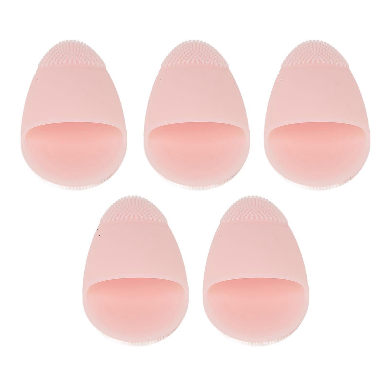 5Pcs Silicone Facial Cleansing Brush Deep Cleansing Exfoliating Multi Functional Portable Face Wash Brush for Home