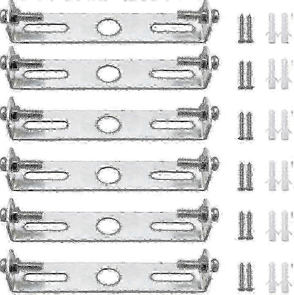 6Pcs Ceiling Light Bracket Holder Plates - 95mm with Screws for Secure Lighting Installation Accessories