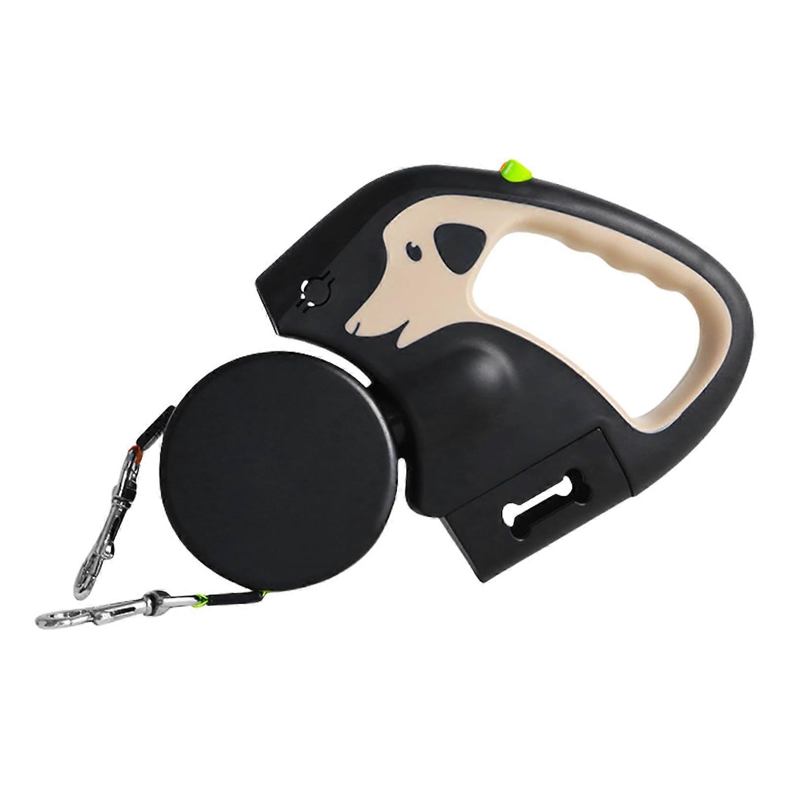 Retractable Pet Leash with Light  3 Meter Dog Leash  Lightweight  Durable for Walking, Travel, Park Khaki