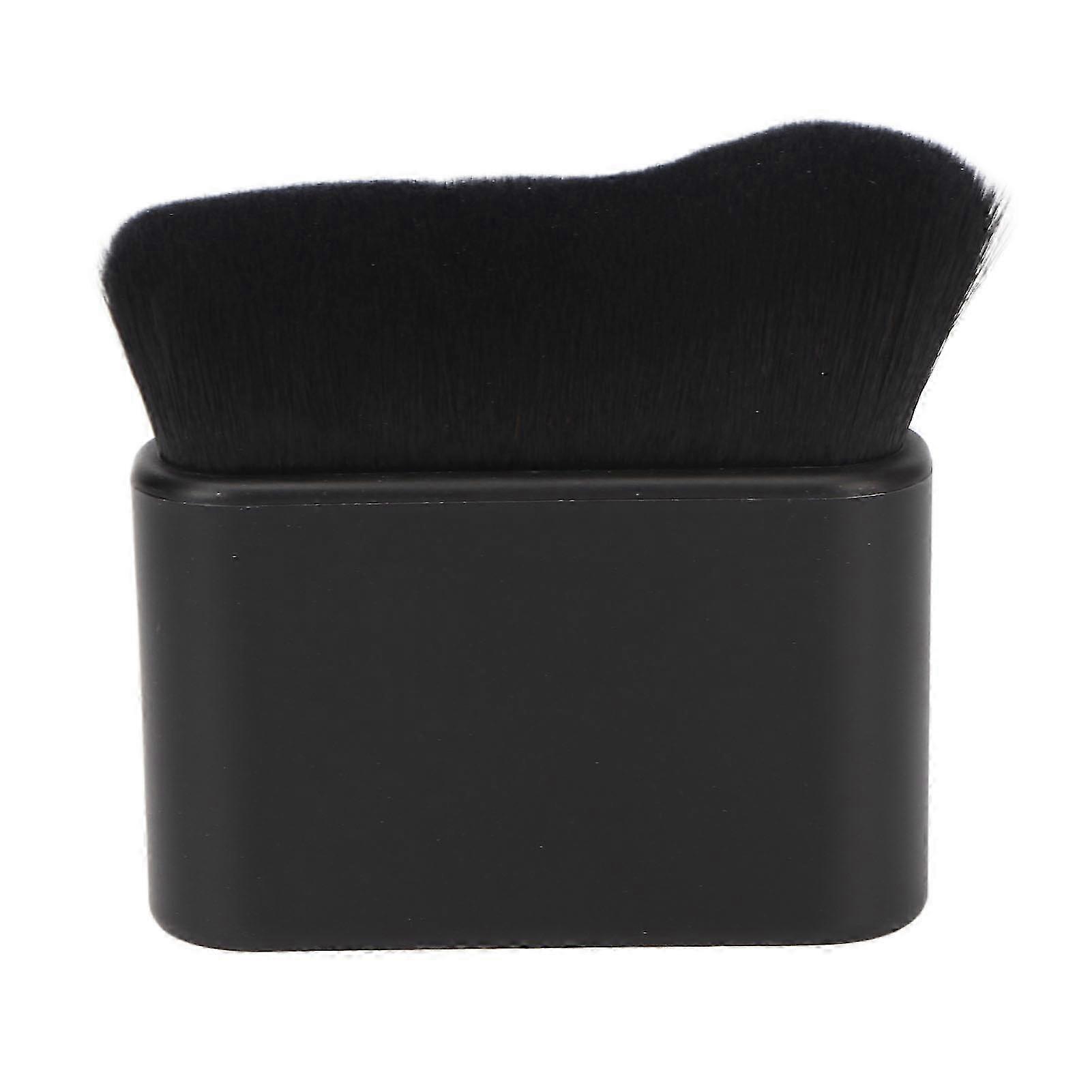 Large Flat Tanning Brush in Black - Blending Brush for Cream Bronzer & Self Tanner Application for Face & Body Makeup