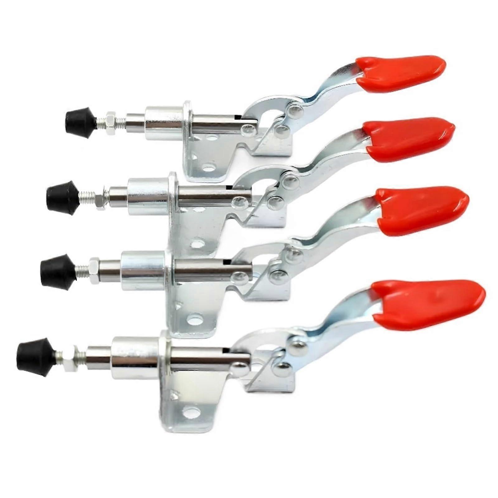 Toggle Clamp Push-Pull Clamps 8 Pieces Antislip Vertical Type 500kg Hold Capacity for Machine Operation and Carpentry