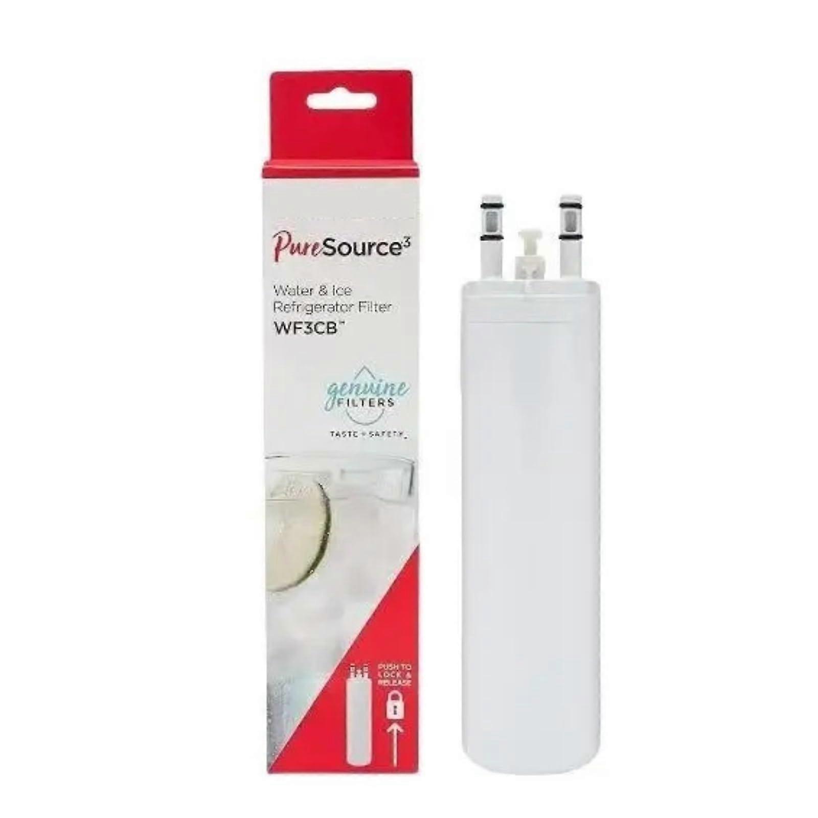 WF3CB Refrigerator Water Filter Replacement 1 Pack Compatible With Whirlpool PureSource3 Models