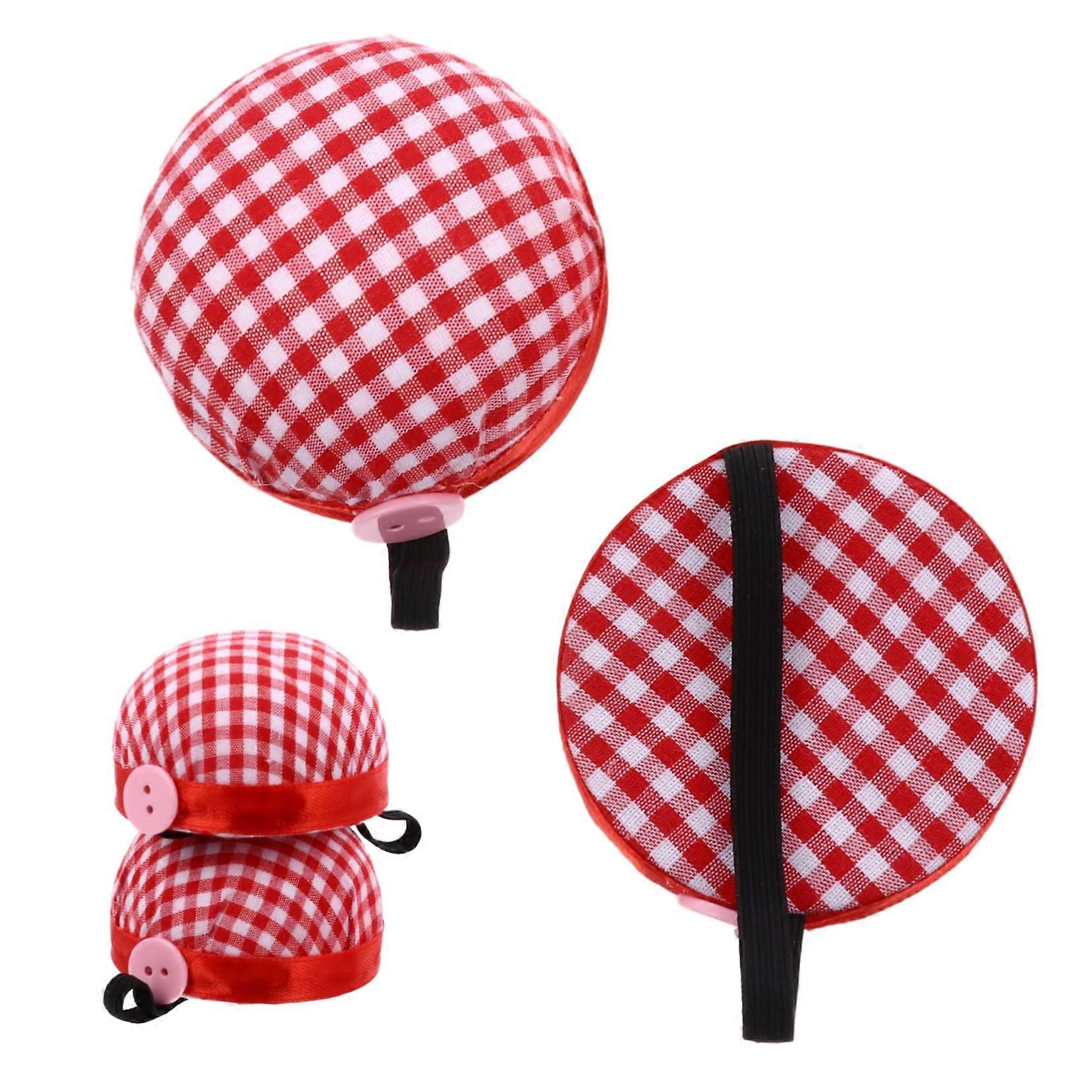 Wrist Pin Cushions - 3-Piece Set, Portable For Sewing Needles, On-The-Go Storage
