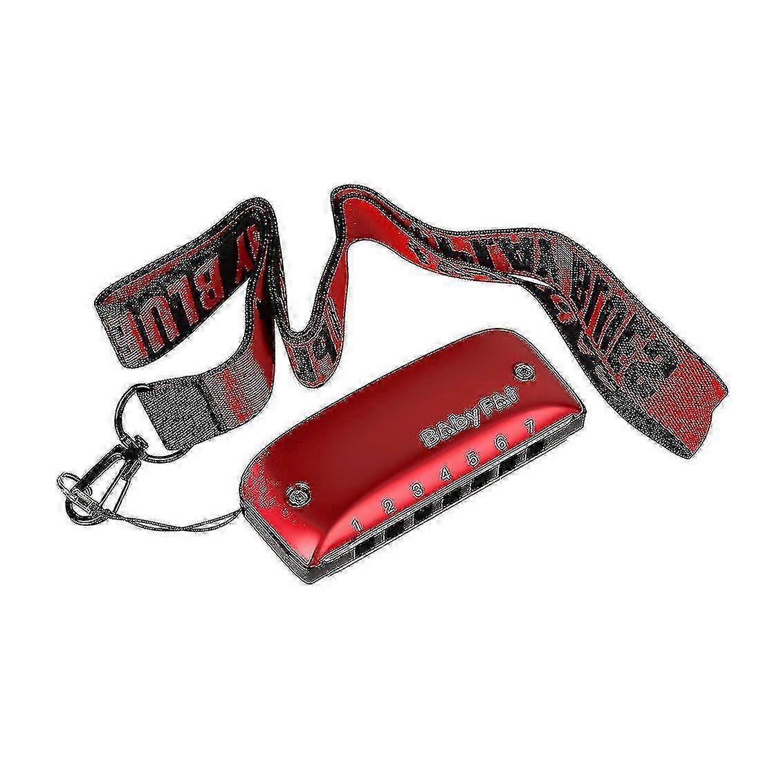 High-End 7 Hole Harmonica for Teaching & Performance, Baby Fat Design