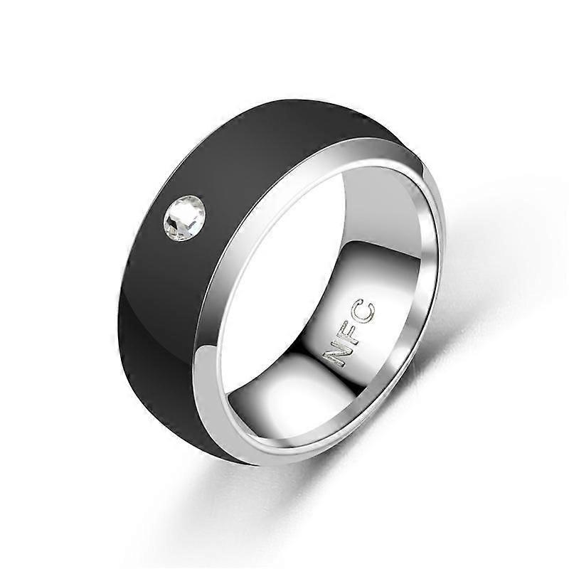 Čierny Smart Ring vodotesný NFC