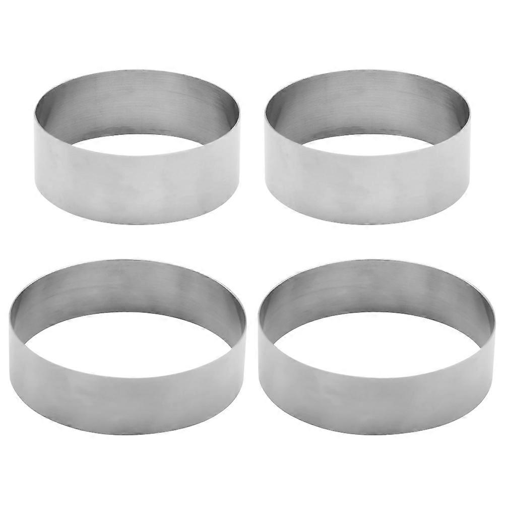Biscuit Making Mold Thickened Design Mousse Ring Restaurant 4Pcs