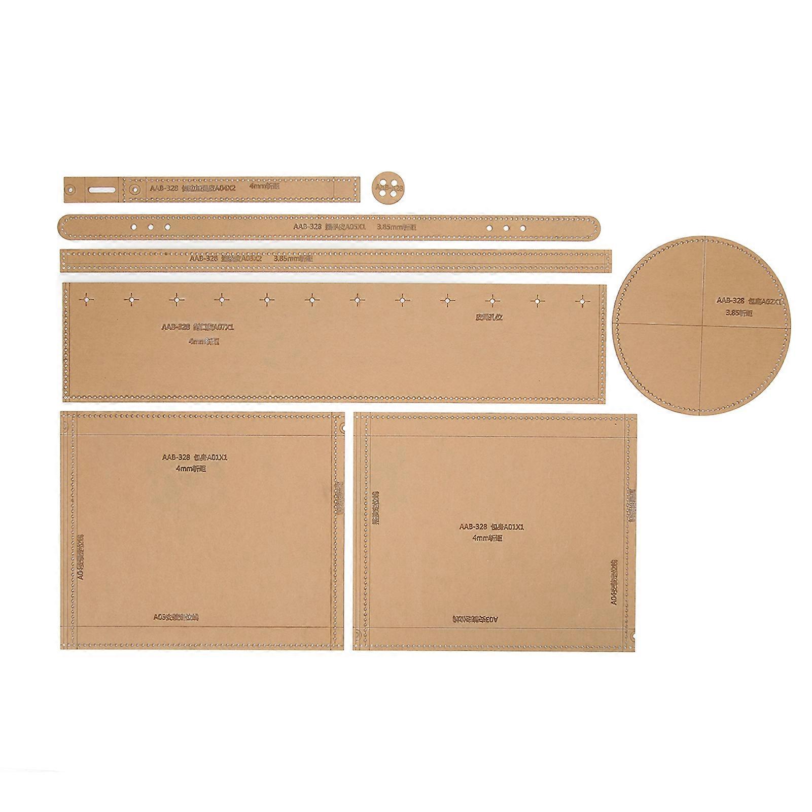 Clear Acrylic Bag Pattern Template Robust Craft Leather Bag Acrylic Pattern Template Set for DIY