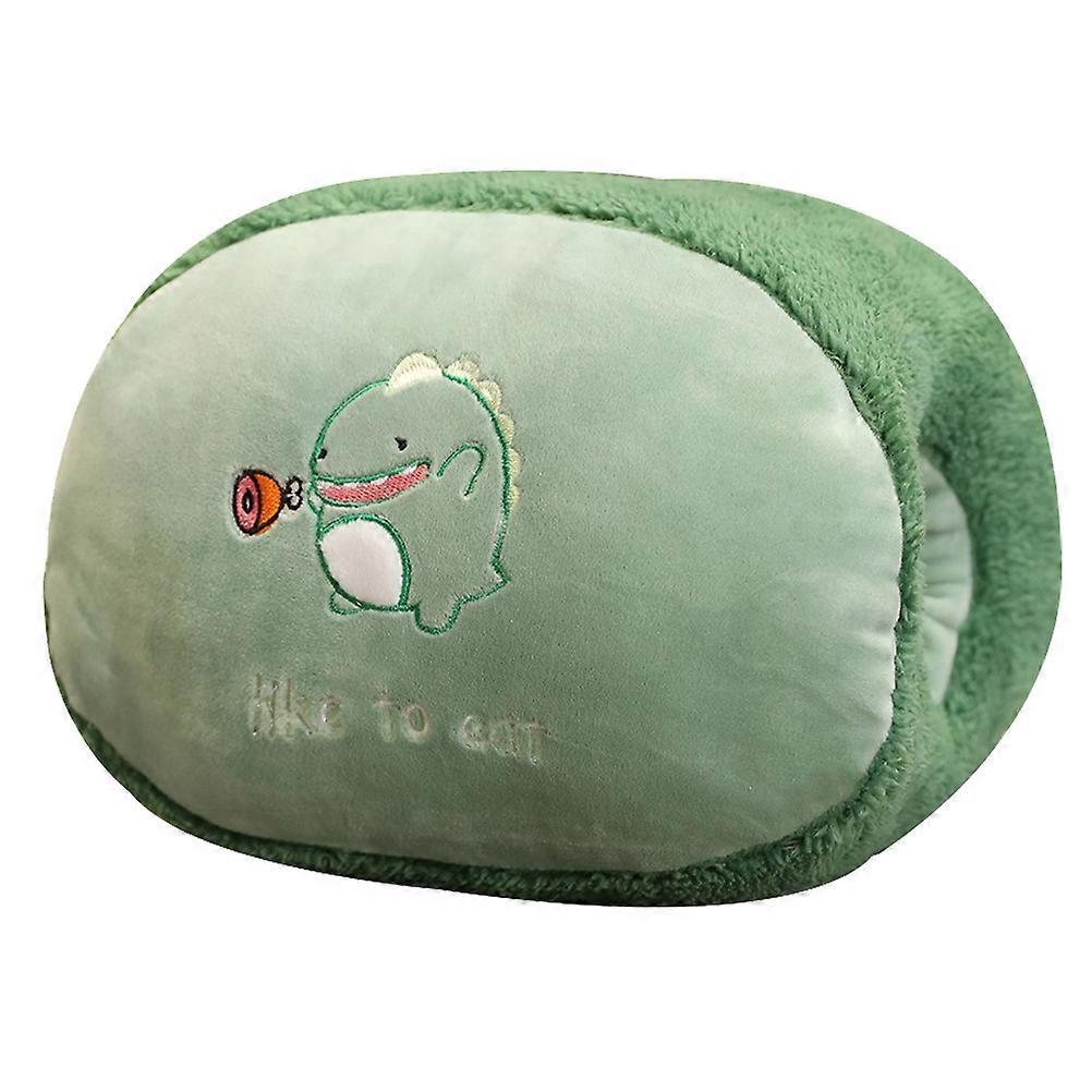 Cute Throw Pillow Dinosaur Hand Warmer For Napping Reading Companion 1Pack
