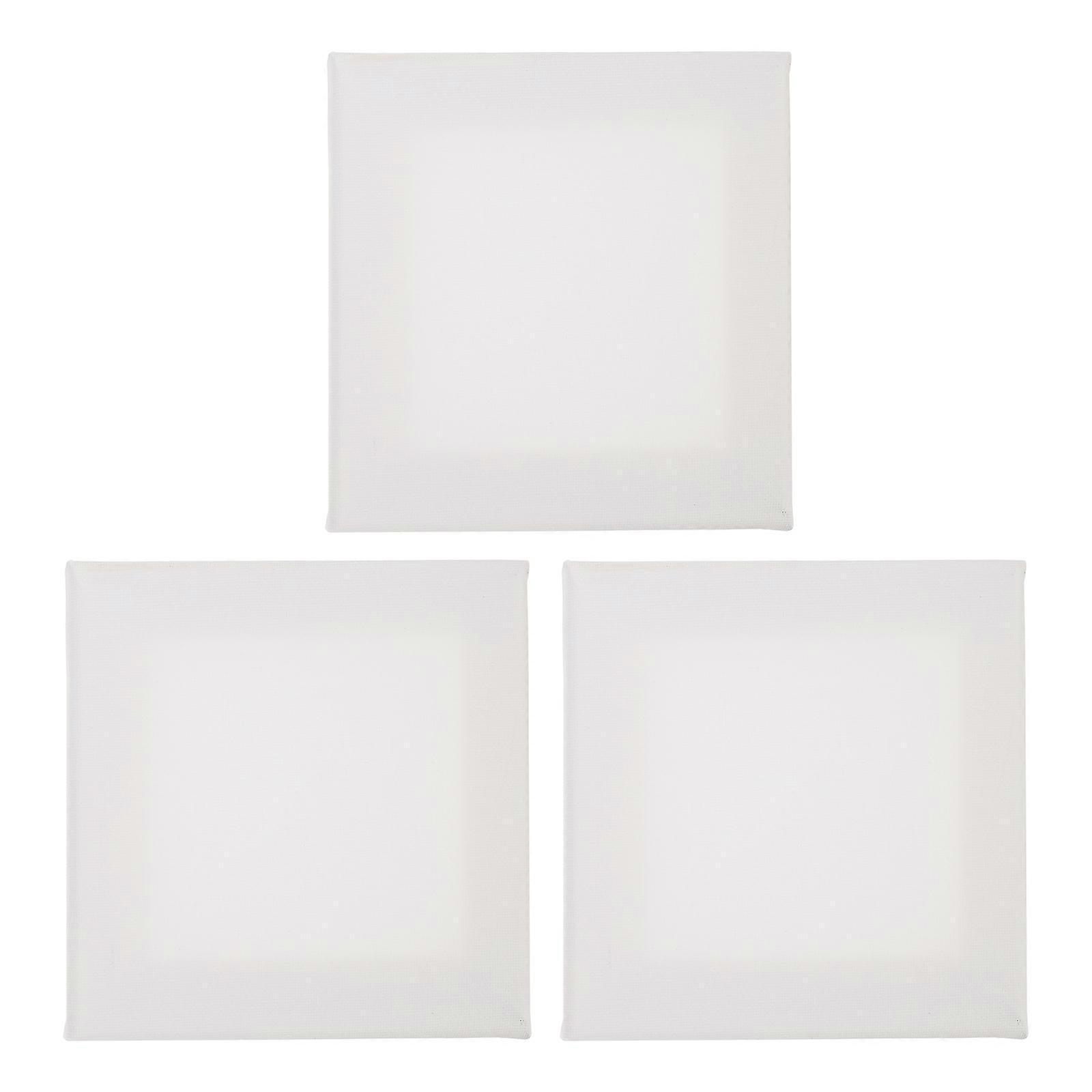 Large White Painting Canvas Panels for Drawing Use Premium Synthetic Material Ideal for Beginners 3pcs