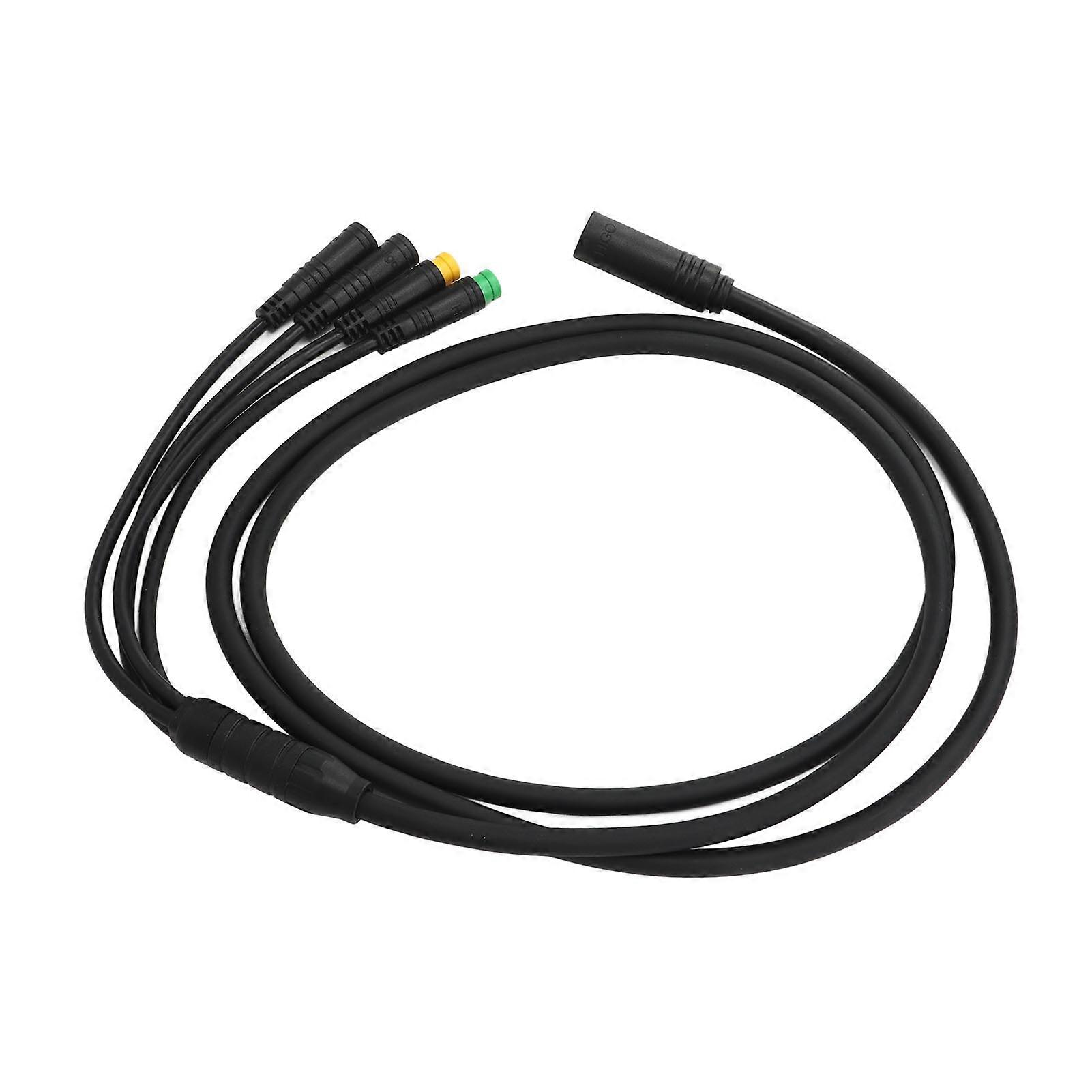 Bike Motor Conversion Cable Waterproof 1 for 4 Mid Drive Motor Extension Wire for BAFANG BBS01 BBS02 3.9ft 
