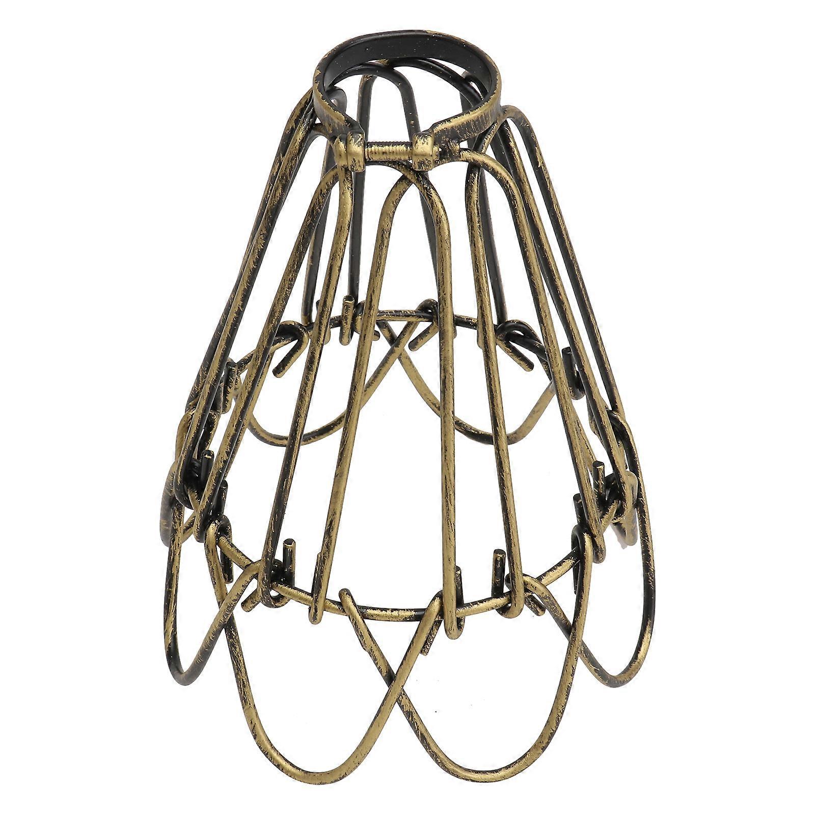 Pleated Lampshade Small Lampshade Vintage Iron Material Suitable for Home and Store 1Set
