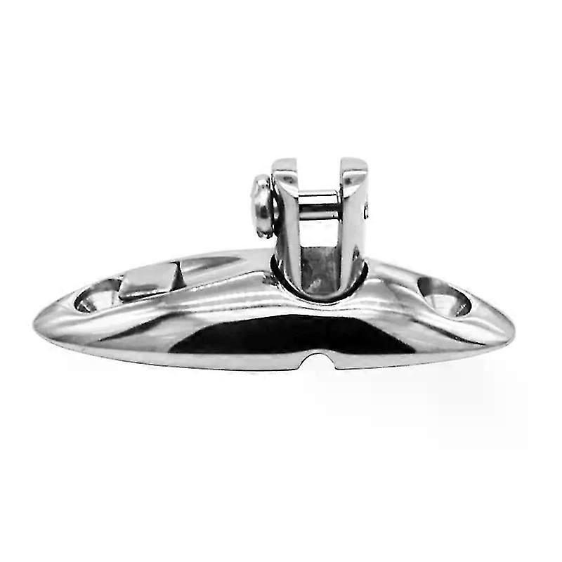 Marine Grade Bimini Top 316Stainless Steel Deck Hinge with Removable Pin and Rubber Pad Deck Mount