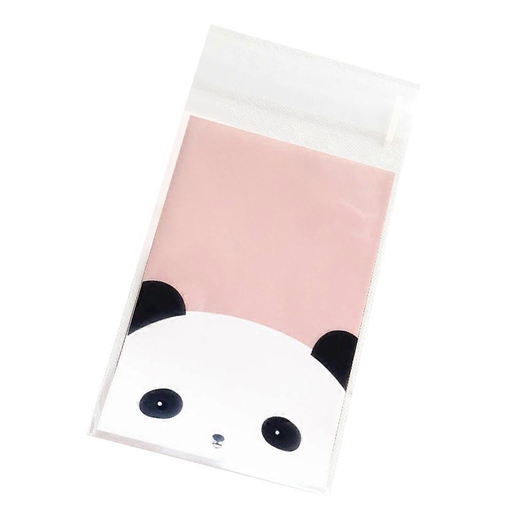 100pcs Prints Biscuit Bag Candy Bag Biscuit Lock Bag Selfadhesive Pouch Baking Packaging (7x10+3)