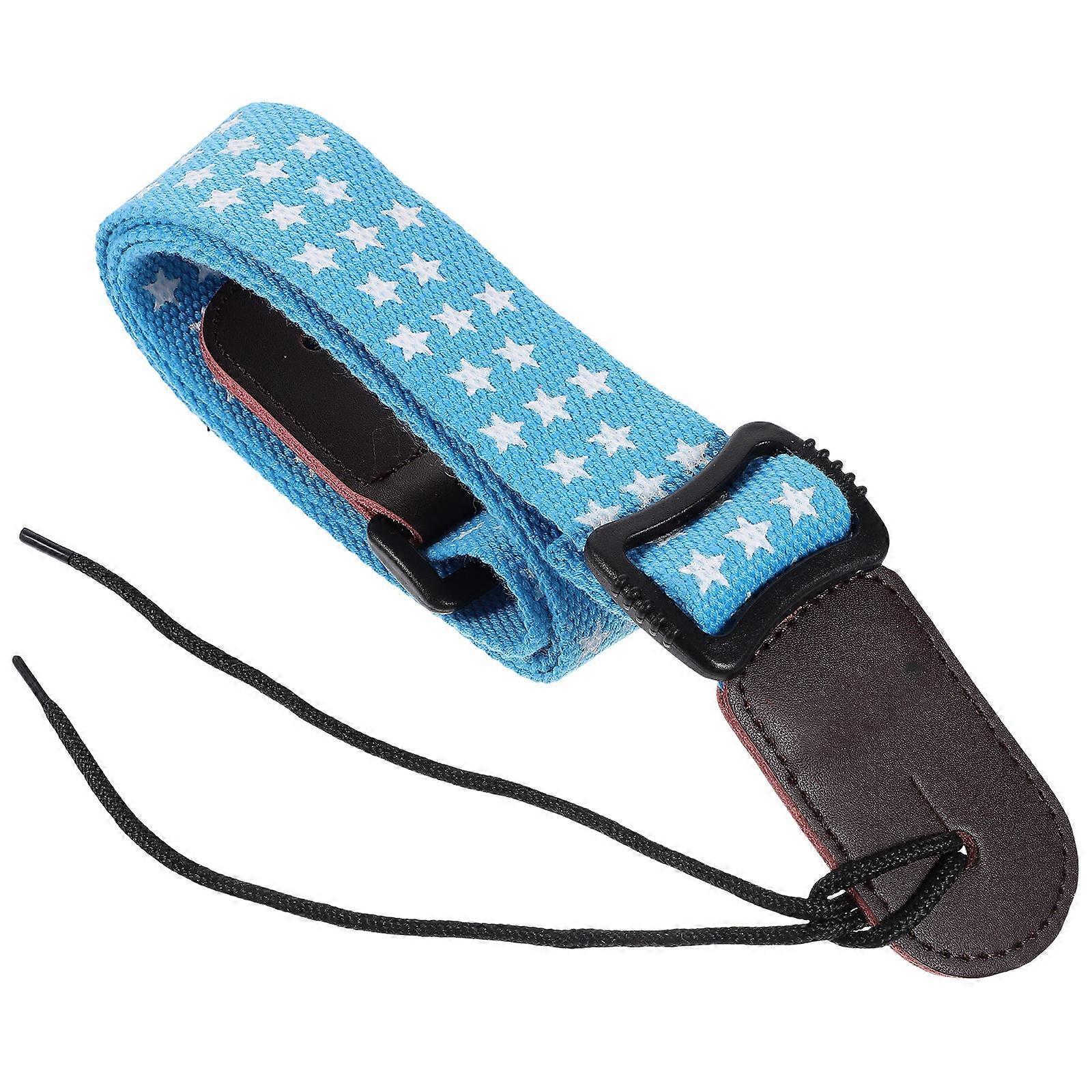 Clip-On Ukulele Strap Adjustable Length Secure Locking For Ukulele Performance Blue 1Set
