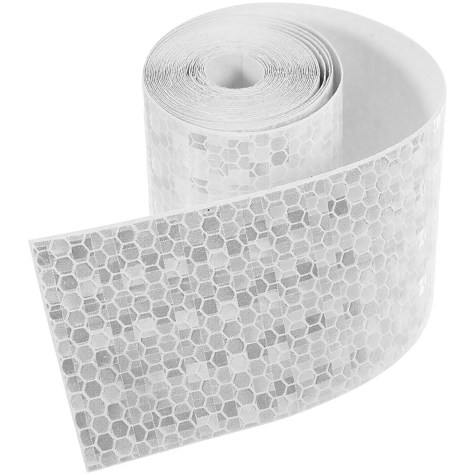 Reflective Warning Tape for Enhanced Night Visibility Silver Weatherproof PVC 10Year Durability