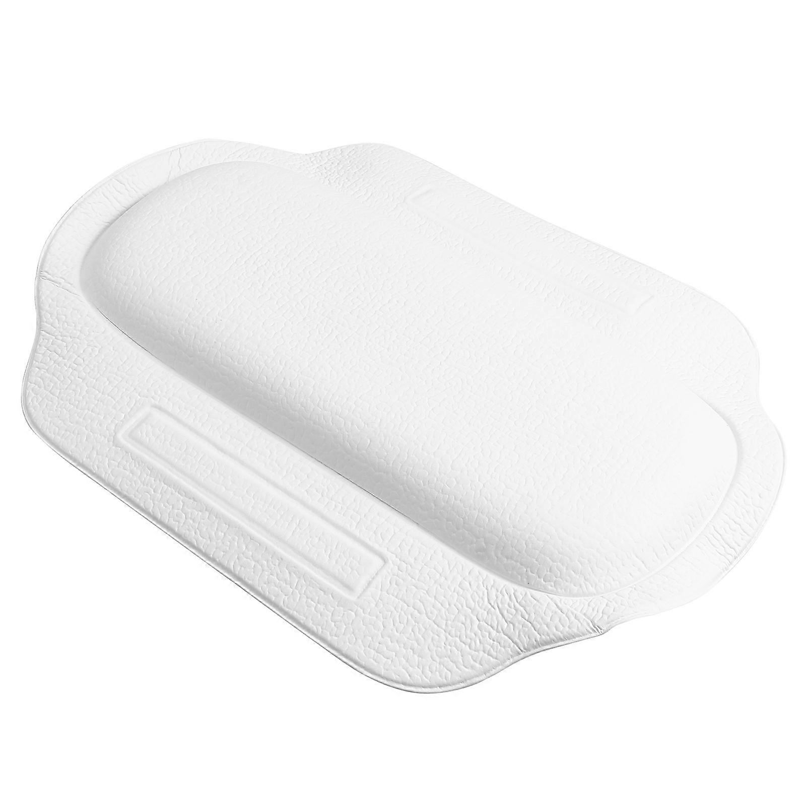 Non Slip Bath Pillow with Suction Cups for Head and Neck Support in Bathtub Spa Relaxation