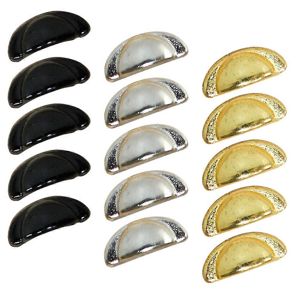 Mini Cabinet Knobs Mini Furniture Handle Mini House Accessories Gold 0.90X0.40X0.30CM Furniture Detail Enhancement 15Pcs