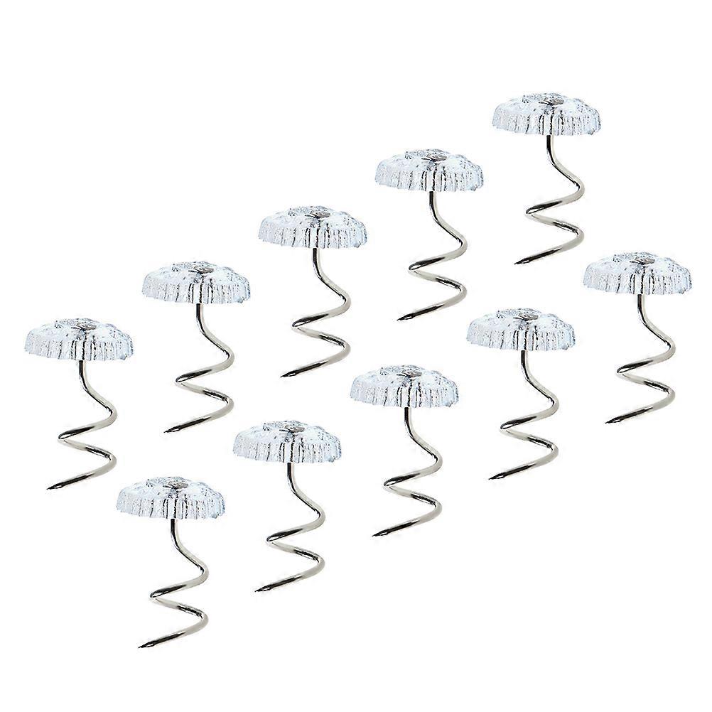Upholstery Pin 20Pcs Transparent Pins for Upholstery Make Blanket Stable with Adjustable Height