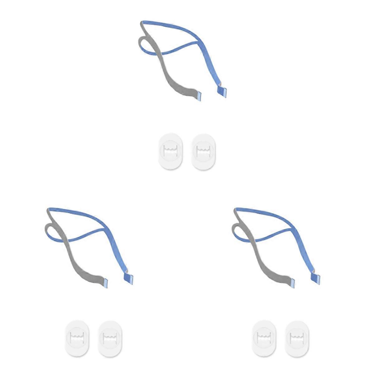 Replacement Headgear for P10 Nasal Pillow CPAP Mask Straps with Adjustment Clips