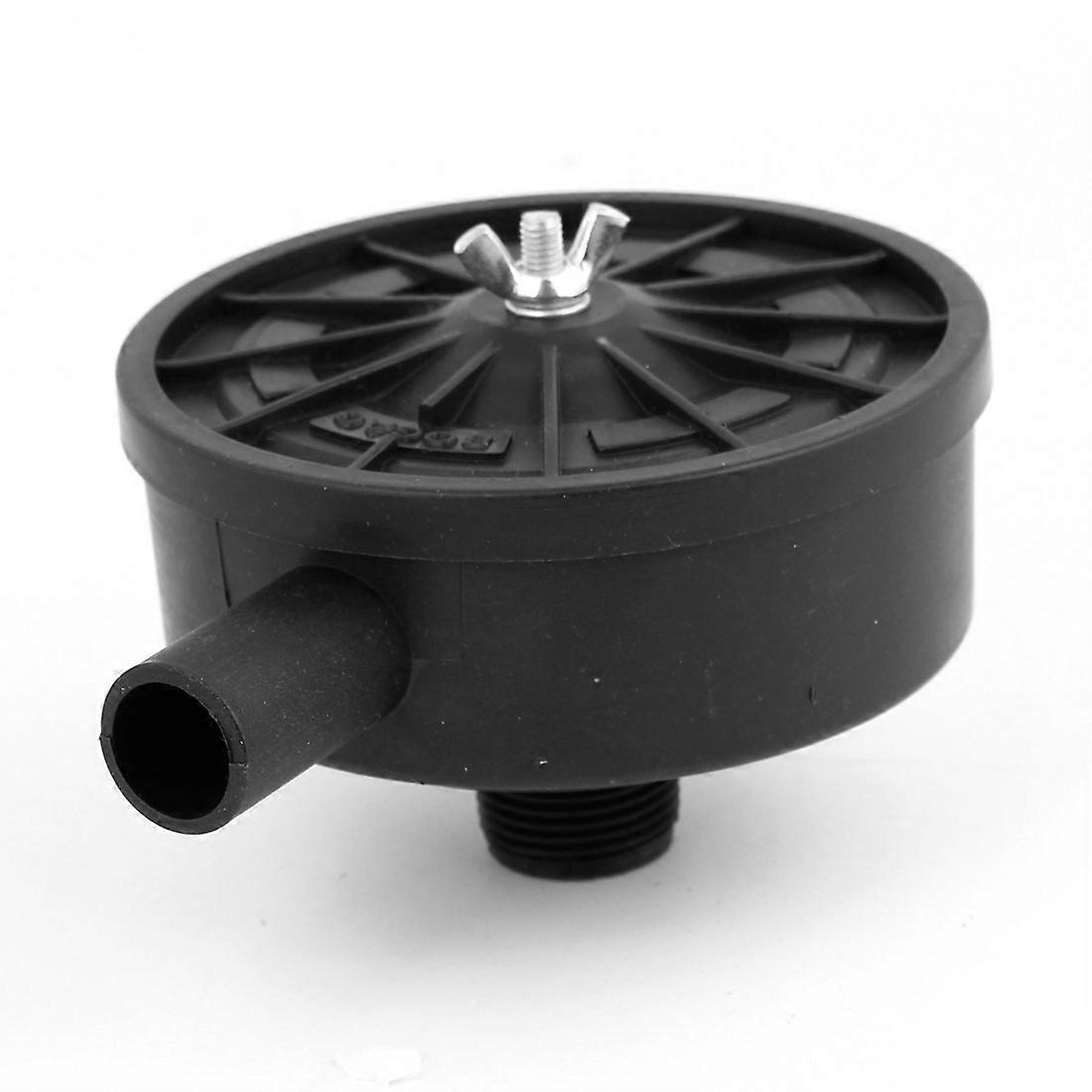 Black Plastic 20mm Threaded Exhaust Filter Muffler for Air Compressor, Durable Replacement Tool, Noise Reduction